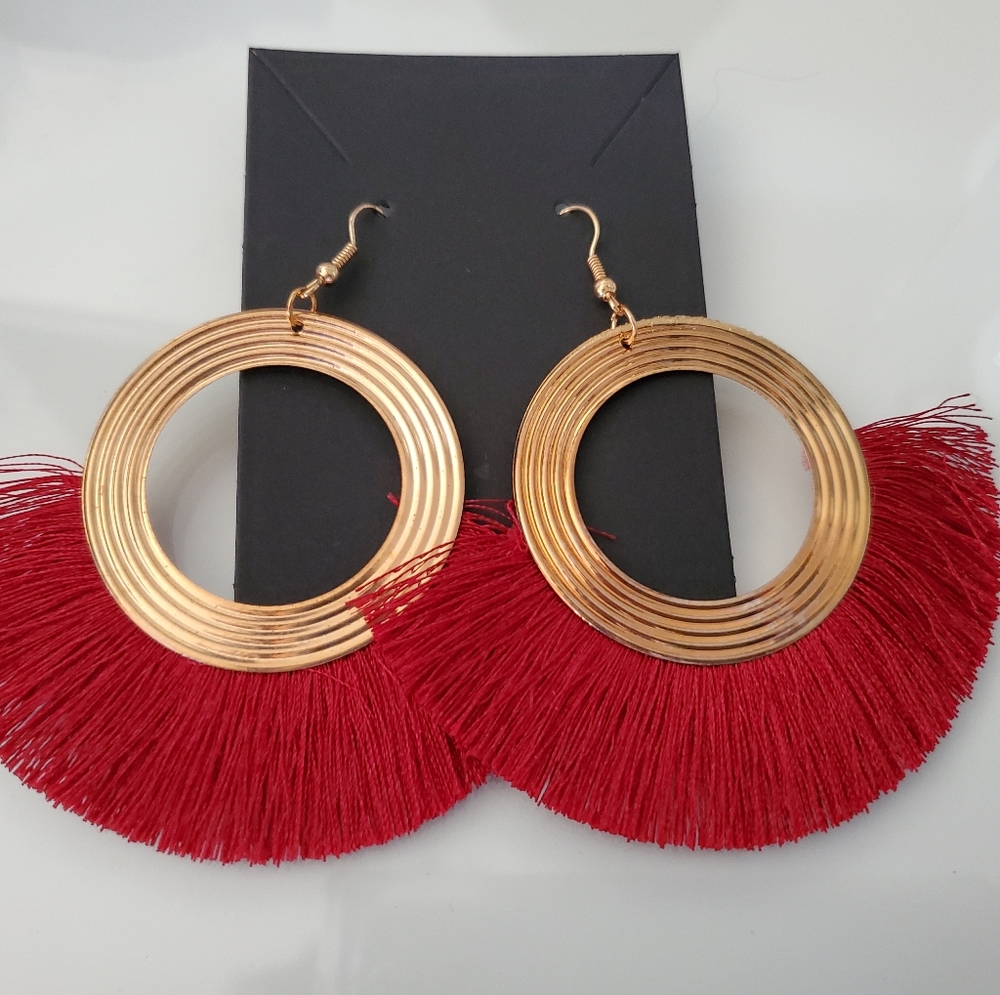 Red Flamboyance Earrings
